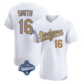 Punc LA.Dodgers #16 Will Smith Player Gold World Series Meet Limited Elite Home Stitched Jerseys