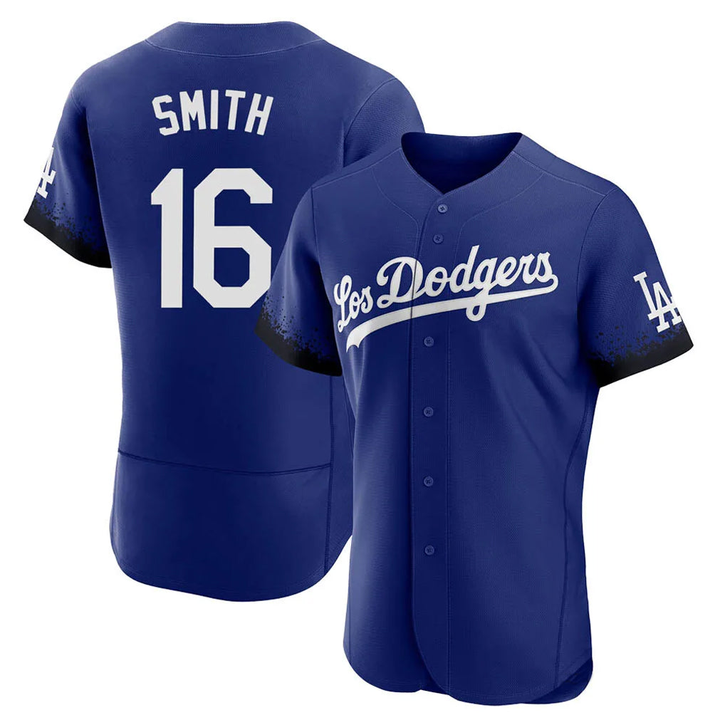 Punc LA.Dodgers #16 Will Smith Player Royal City Connect Elite Home Stitched Jerseys