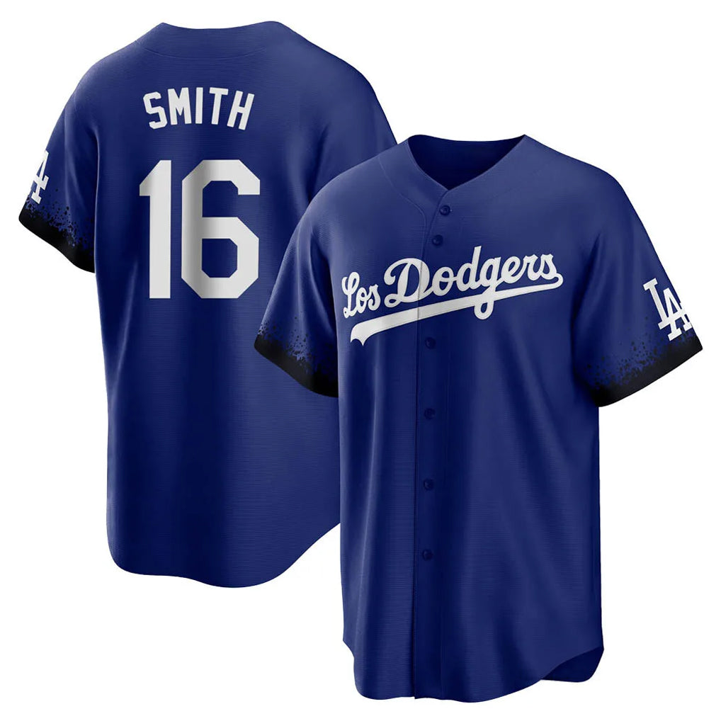 Punc LA.Dodgers #16 Will Smith Player Royal City Connect Home Game Stitched Jerseys