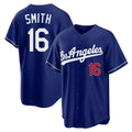 Punc LA.Dodgers #16 Will Smith Player Royal Game Home Stitched Jerseys