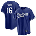 Punc LA.Dodgers #16 Will Smith Player Royal Game Stitched Jerseys