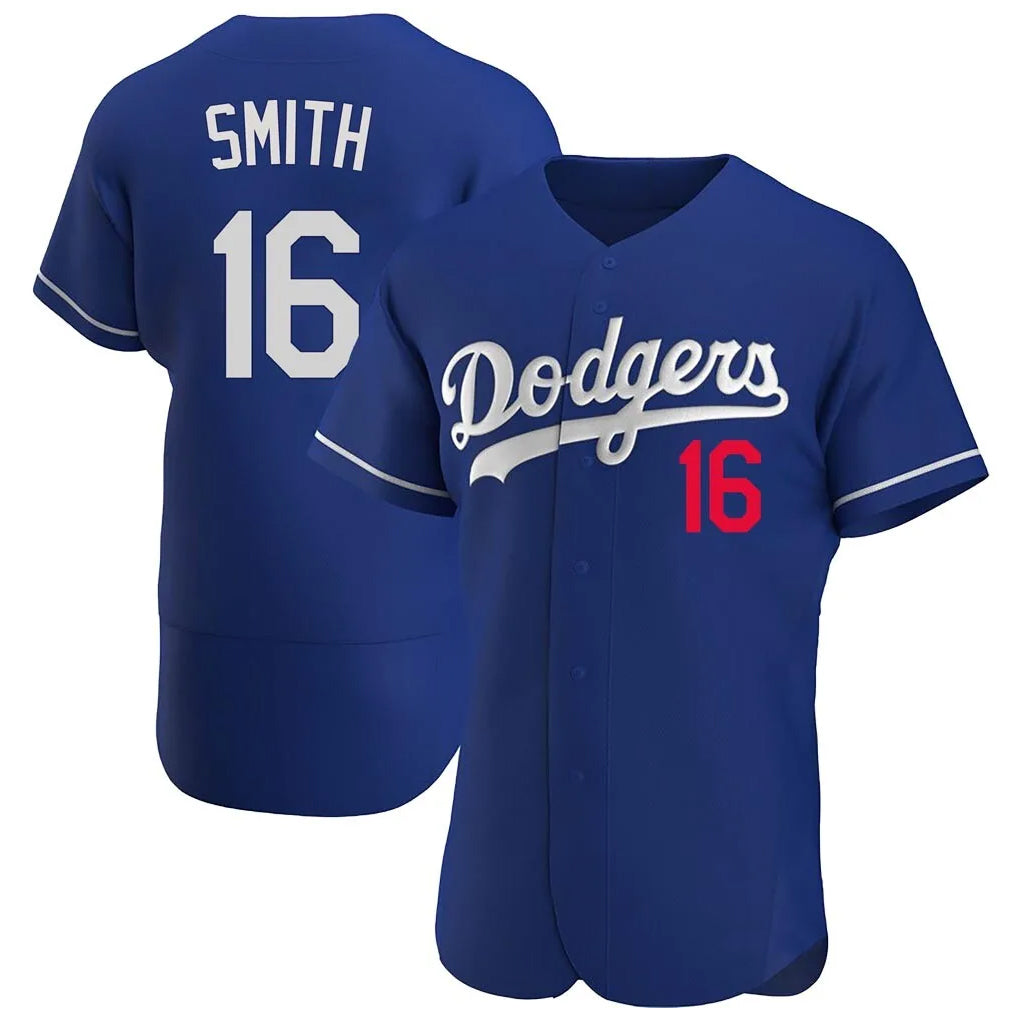 Punc LA.Dodgers #16 Will Smith Player Royal Limited Elite Home Stitched Jerseys