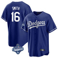 Punc LA.Dodgers #16 Will Smith Player Royal World Series Meet Game Stitched Jerseys