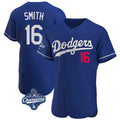 Punc LA.Dodgers #16 Will Smith Player Royal World Series Meet Limited Elite Home Stitched Jerseys
