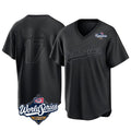 Punc LA.Dodgers #17 Shohei Ohtani Player Black World Series Pitch Fashion T-shirt Stitched Jerseys