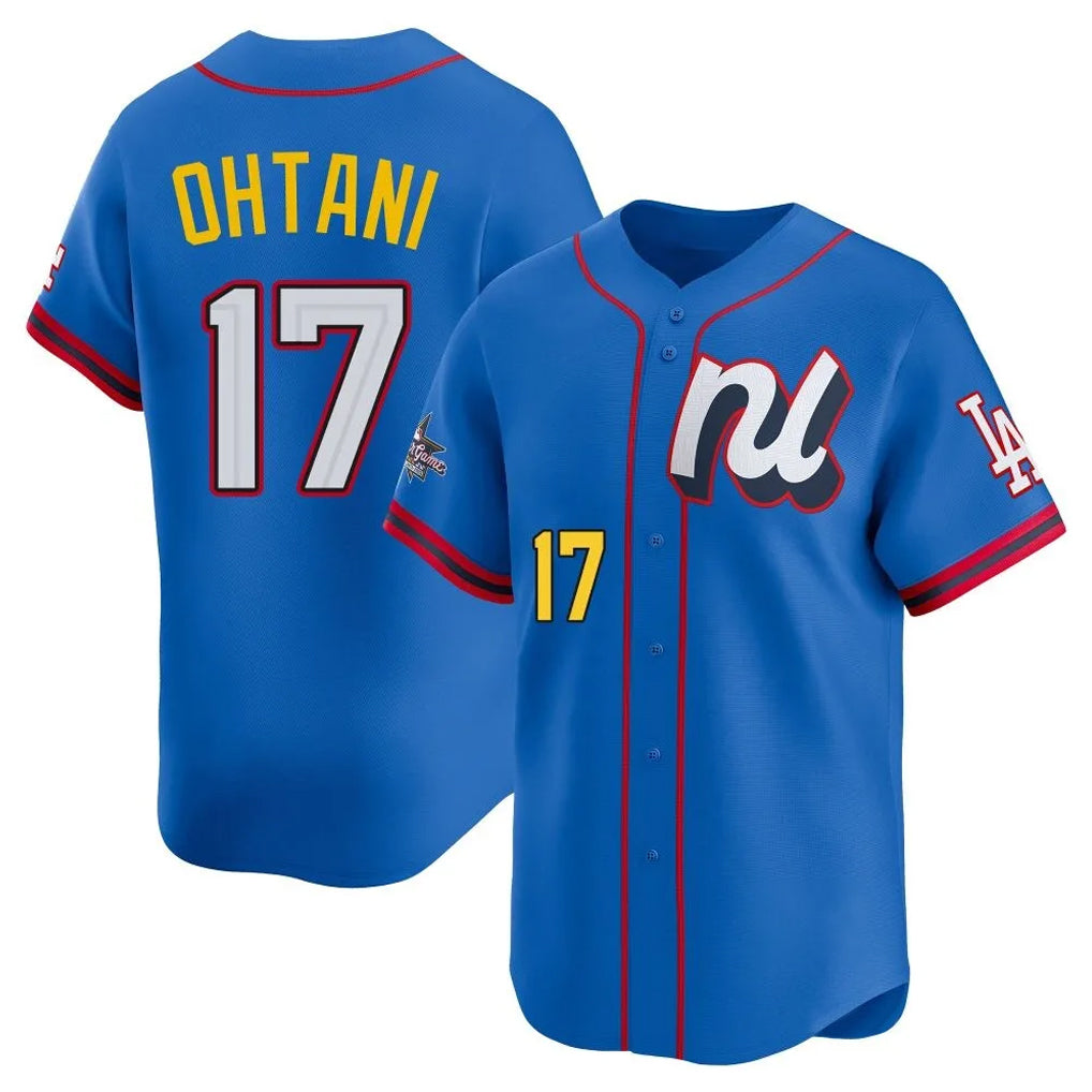 PuncLA.Dodgers #17 Shohei Ohtani Player Blue All-Star Limited Home Stitched Jerseys