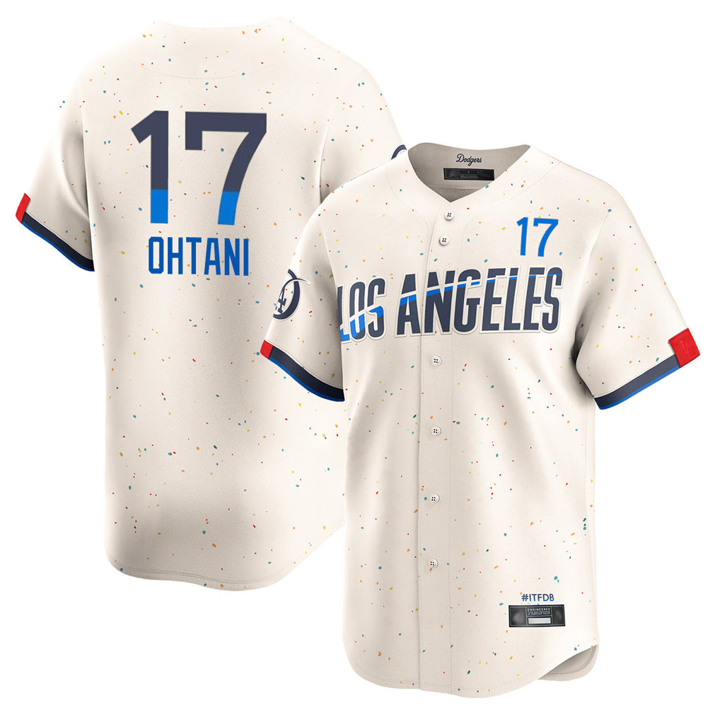 Punc LA.Dodgers #17 Shohei Ohtani Player Cream City Connect Limited Home Stitched Jerseys