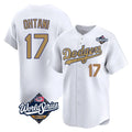 Punc LA.Dodgers #17 Shohei Ohtani Player Gold World Series Collection Limited Home Stitched Jerseys
