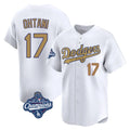 Punc LA.Dodgers #17 Shohei Ohtani Player Gold World Series Meet Collection Limited Home Stitched Jerseys