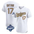 Punc LA.Dodgers #17 Shohei Ohtani Player Gold World Series Meet Limited Elite Home Stitched Jerseys