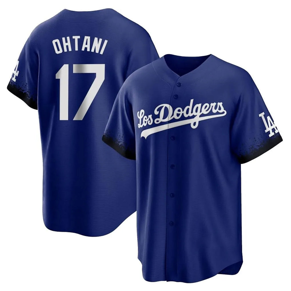 Punc LA.Dodgers #17 Shohei Ohtani Player Royal City Connect Home Game Stitched Jerseys