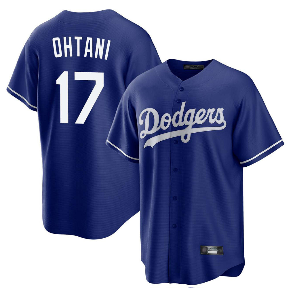 Punc LA.Dodgers #17 Shohei Ohtani Player Royal Home Game Stitched Jerseys