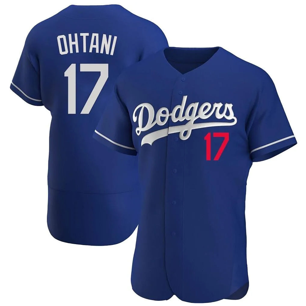 Punc LA.Dodgers #17 Shohei Ohtani Player Royal Limited Elite Home Stitched Jerseys