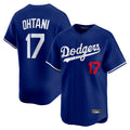 Punc LA.Dodgers #17 Shohei Ohtani Player Royal Limited Home Stitched Jerseys