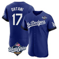 Punc LA.Dodgers #17 Shohei Ohtani Player Royal World Series City Connect Elite Home Stitched Jerseys