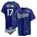 Punc LA.Dodgers #17 Shohei Ohtani Player Royal World Series Home Game Stitched Jerseys