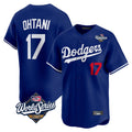 Punc LA.Dodgers #17 Shohei Ohtani Player Royal World Series Limited Home Stitched Jerseys