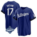 Punc LA.Dodgers #17 Shohei Ohtani Player Royal World Series Meet City Connect Home Game Stitched Jerseys