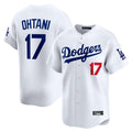 Punc LA.Dodgers #17 Shohei Ohtani Player White Limited Home Stitched Jerseys