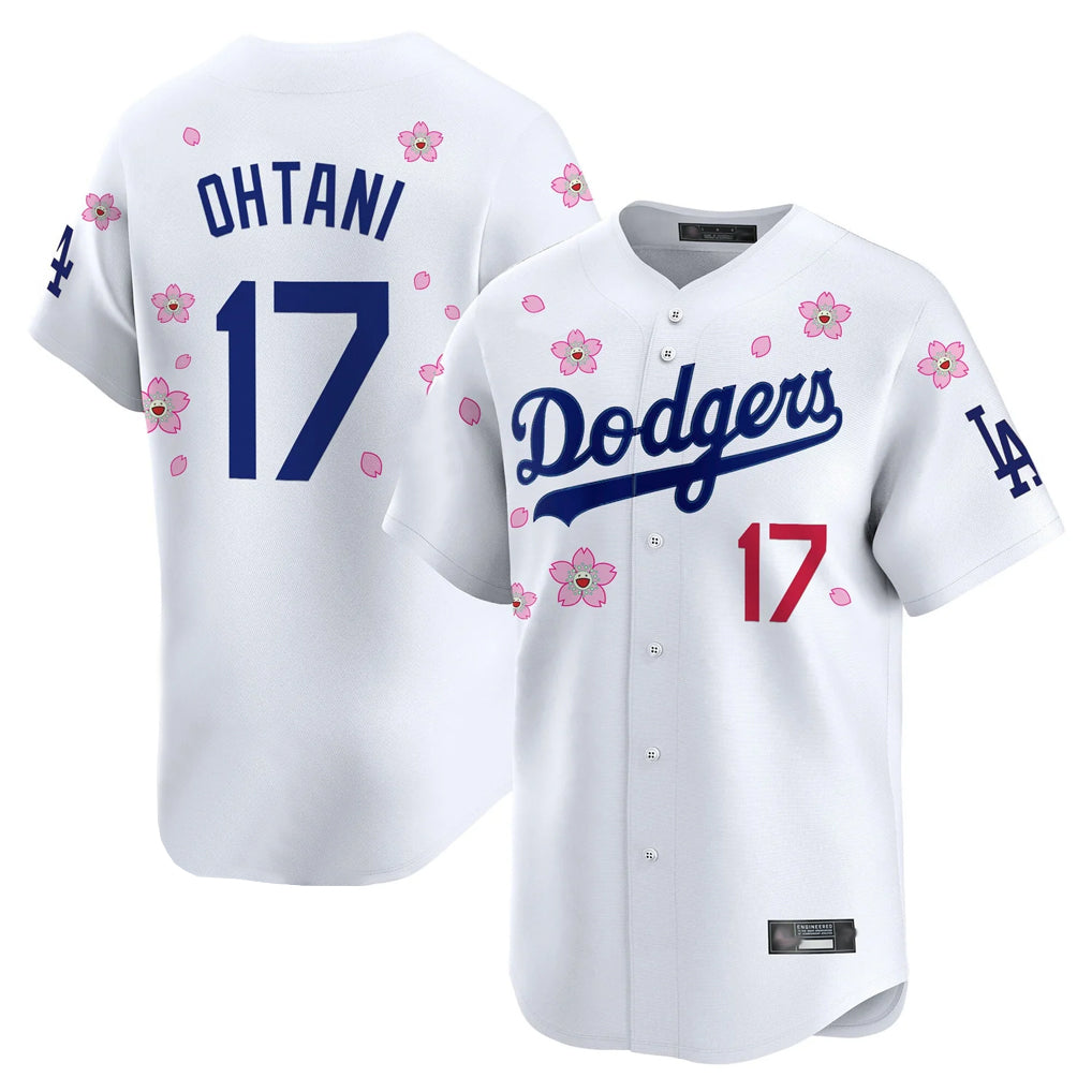 Punc LA.Dodgers #17 Shohei Ohtani Player White Tokyo Series Vapor Premier Limited Stitched Jerseys