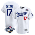 Punc LA.Dodgers #17 Shohei Ohtani Player White World Series Limited Home Stitched Jerseys