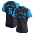 Punc LA.Dodgers #5 Freddie Freeman Player Black National League All-Star Limited Elite Home Stitched Jerseys