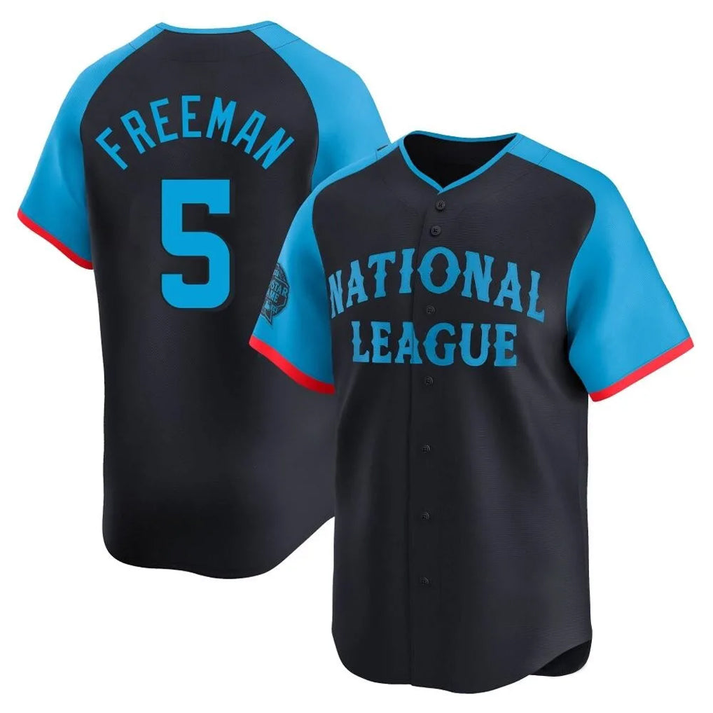 Punc LA.Dodgers #5 Freddie Freeman Player Black National League All-Star Limited Home Stitched Jerseys