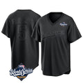 Punc LA.Dodgers #5 Freddie Freeman Player Black World Series Pitch Fashion T-shirt Stitched Jerseys