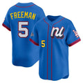 Punc LA.Dodgers #5 Freddie Freeman Player Blue All-Star Limited Home Stitched Jerseys