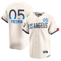 Punc LA.Dodgers #5 Freddie Freeman Player Cream City Connect Limited Home Stitched Jerseys