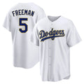 Punc LA.Dodgers #5 Freddie Freeman Player White 2026 Collection Stadium Game Stitched Jerseys