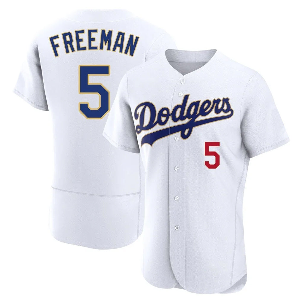 Punc LA.Dodgers #5 Freddie Freeman Player White 2026 Collection Stadium Limited Elite Stitched Jerseys