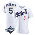 Punc LA.Dodgers #5 Freddie Freeman Player White World Series 2026 Collection Stadium Limited Elite Stitched Jerseys