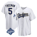 Punc LA.Dodgers #5 Freddie Freeman Player White World Series Meet White 2026 Collection Stadium Game Stitched Jerseys