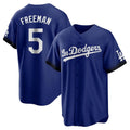 Punc LA.Dodgers #5 Freddie Freeman Player Royal City Connect Home Game Stitched Jerseys