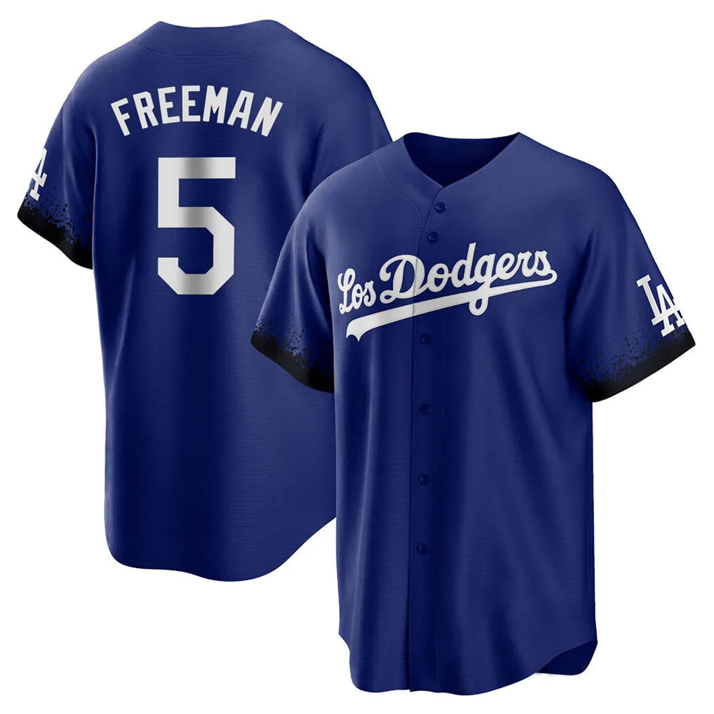 Punc LA.Dodgers #5 Freddie Freeman Player Royal City Connect Home Game Stitched Jerseys