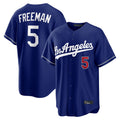 Punc LA.Dodgers #5 Freddie Freeman Player Royal Game Home Stitched Jerseys