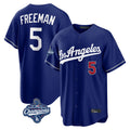 Punc LA.Dodgers #5 Freddie Freeman Player Royal World Series Meet Game Home Stitched Jerseys