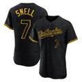 Punc LA.Dodgers #7 Blake Snell Player Black Snake Skin City Limited Elite Home Stitched Jerseys