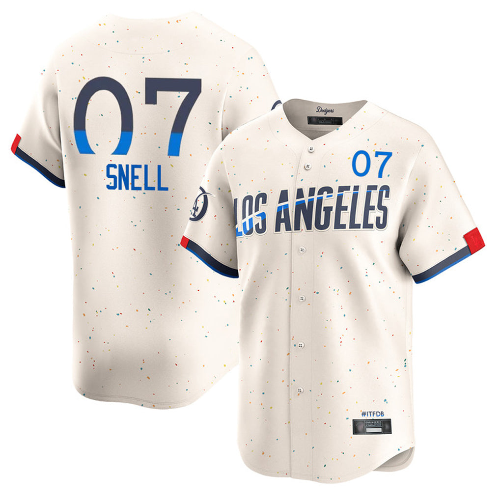 Punc LA.Dodgers #7 Blake Snell Player Cream City Connect Limited Home Stitched Jerseys