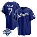 Punc LA.Dodgers #7 Blake Snell Player Royal City Connect Game World Series Meet Stitched Jerseys