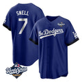Punc LA.Dodgers #7 Blake Snell Player Royal City Connect Game World Series Stitched Jerseys