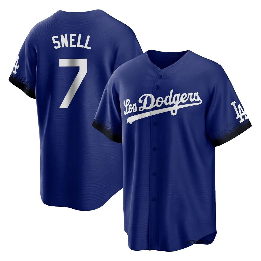 Punc LA.Dodgers #7 Blake Snell Player Royal City Connect Home Game Stitched Jerseys