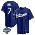Punc LA.Dodgers #7 Blake Snell Player Royal Game World Series Meet Home Stitched Jerseys