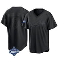 Punc LA.Dodgers #8 Enrique Hern¨¢ndez Player Black World Series Meet Pitch Fashion T-shirt Stitched Jerseys