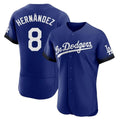 Punc LA.Dodgers #8 Enrique Hern¨¢ndez Player Royal City Connect Elite Home Stitched Jerseys