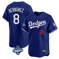 Punc LA.Dodgers #8 Enrique Hern¨¢ndez Player Royal World Series Meet Limited Home Stitched Jerseys
