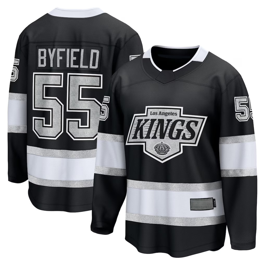 Punc LA.Kings #55 Quinton Byfield Black Home Breakaway Jerseys