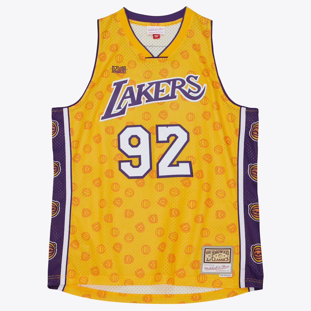 Punc LA.Lakers Mitchell & Ness x Ozuna Swingman Stitched Jerseys