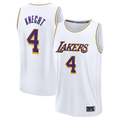 Punc LA.Lakers #4 Dalton Knecht White Fast Break Replica Player Stitched Jerseys - Association Edition